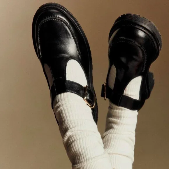 Sezane Violette Babies in Glossy Black, size 41 (US10) - Picture 2 of 5